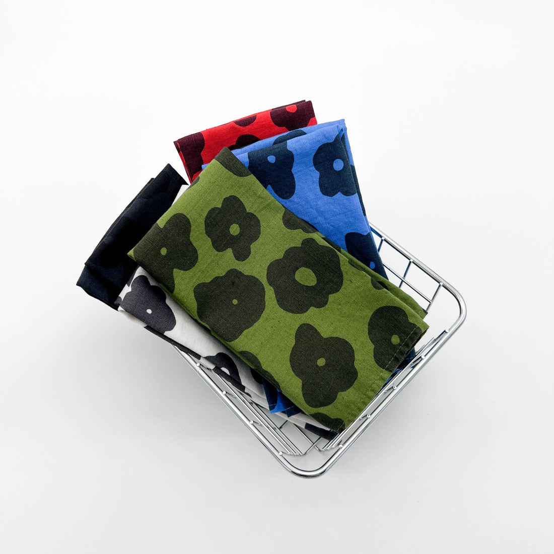 Napkins - Set of 2 - Celeste - Faded Black - Moss