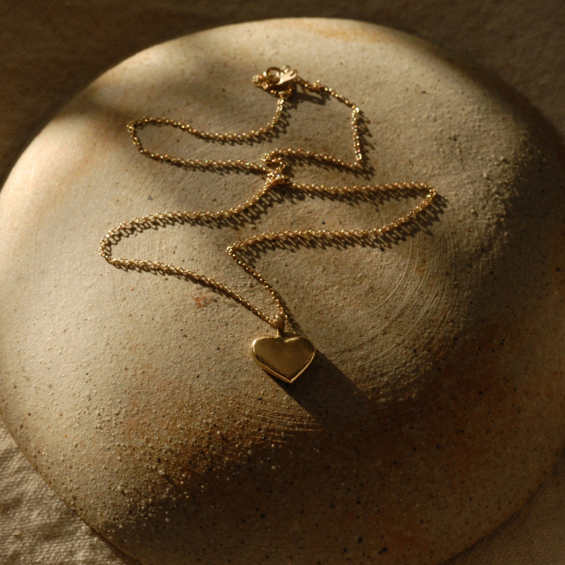14k Heart Charm Necklace