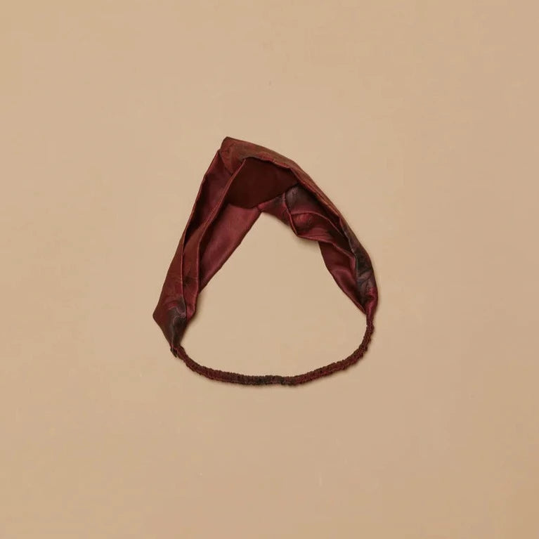 Silk Headband- Scarlet
