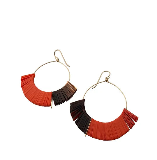 Nina Embers Hoop Earrings