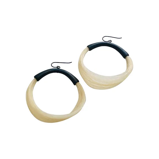 Full Moon Hoop Earrings
