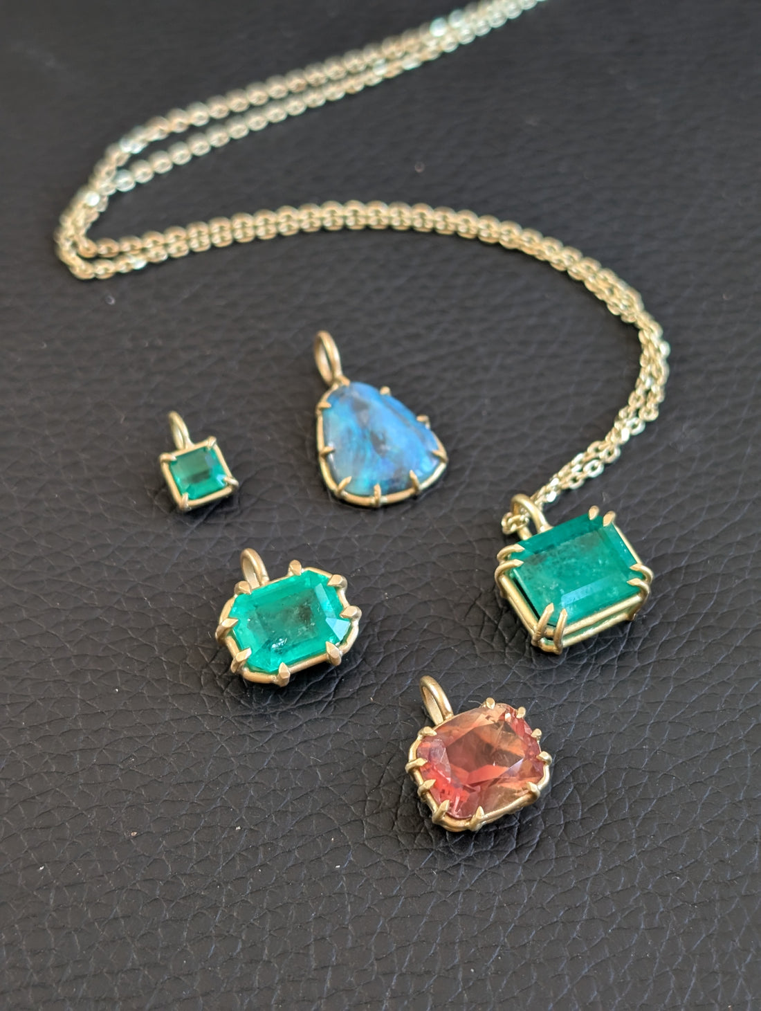 Opal Basket Pendant Necklace - One of a Kind