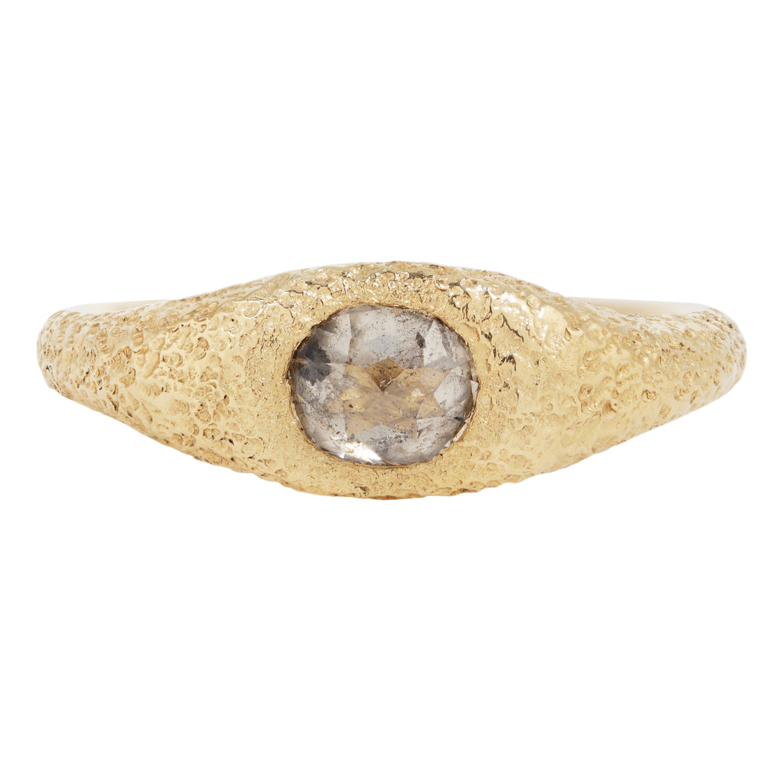 Salt & Pepper Diamond Textured Solitaire