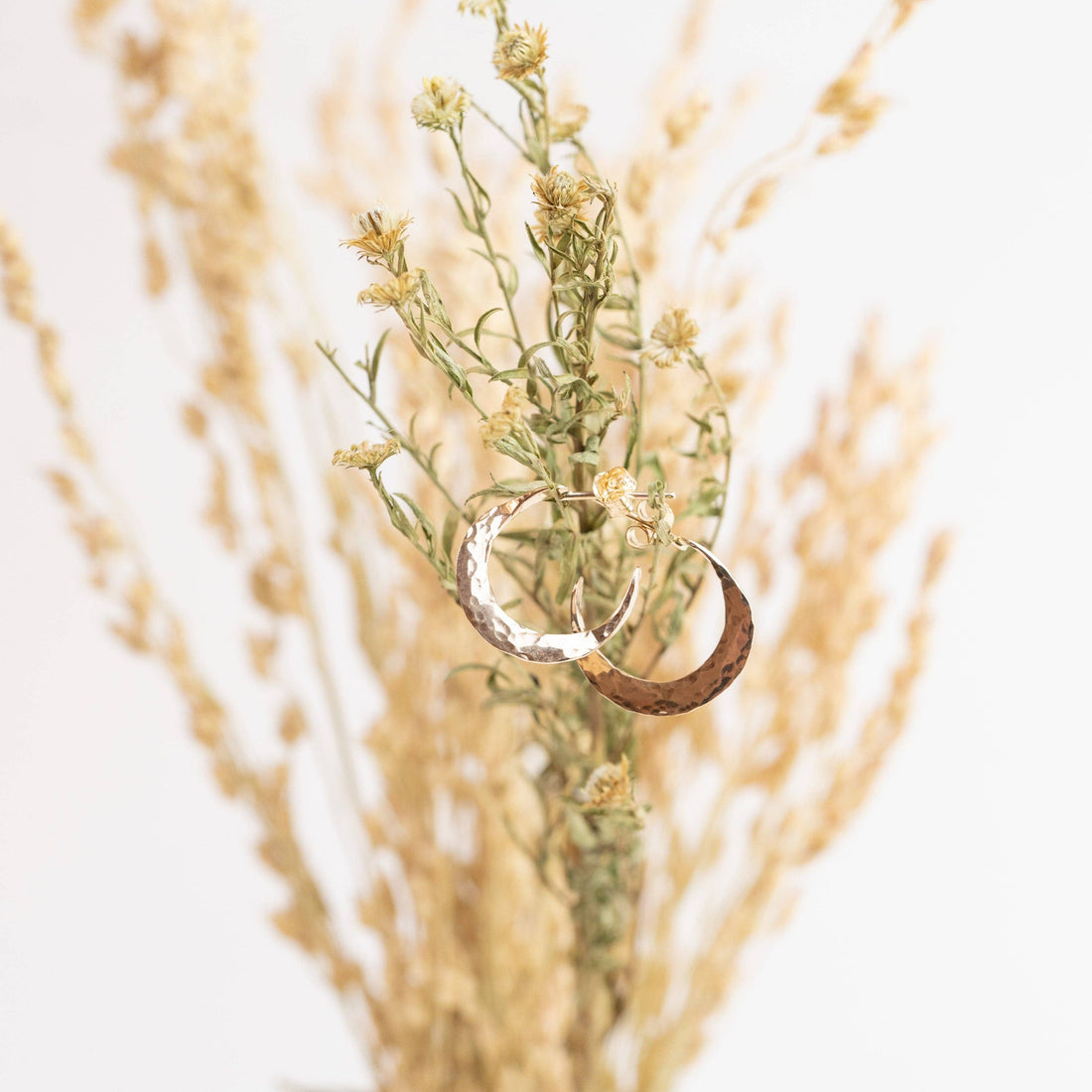 14k Gold Filled Post Back Hoop - Medium