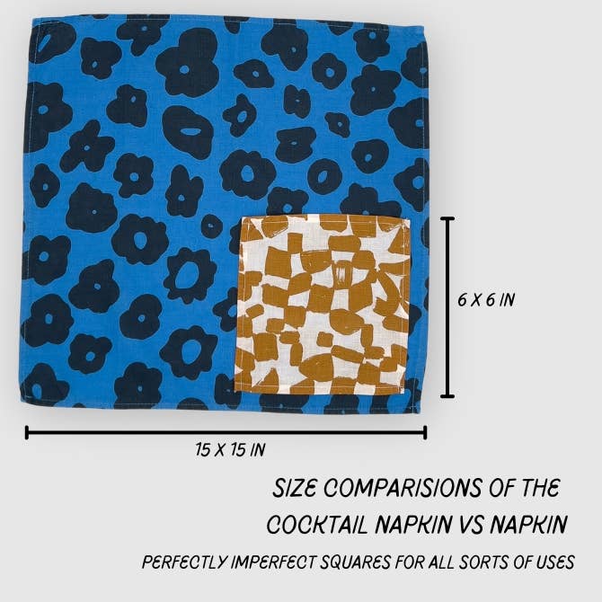 Napkins - Set of 2 - Celeste - Faded Black - Moss