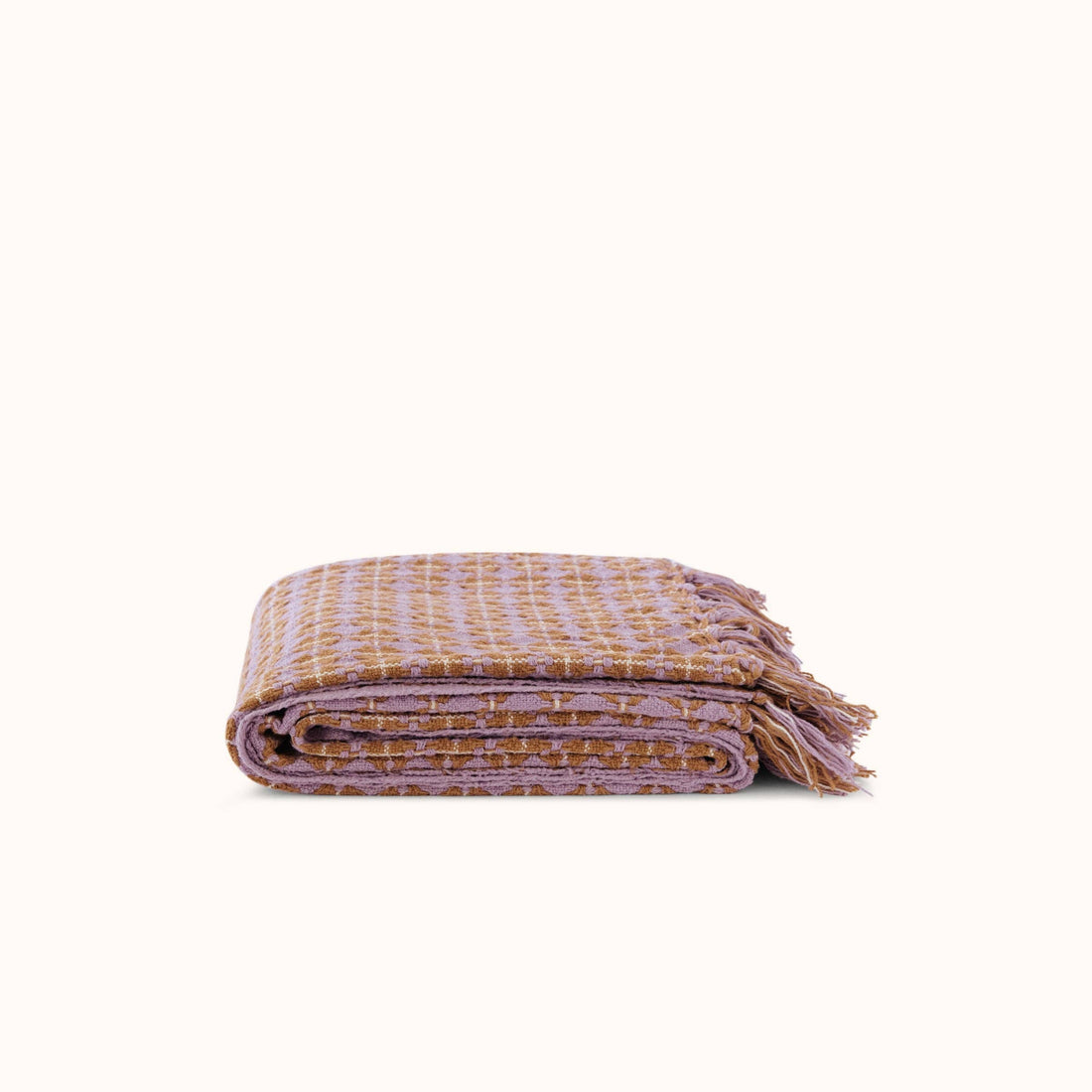Rosina Blanket - Iris / Rust: Iris / Rust / Standard