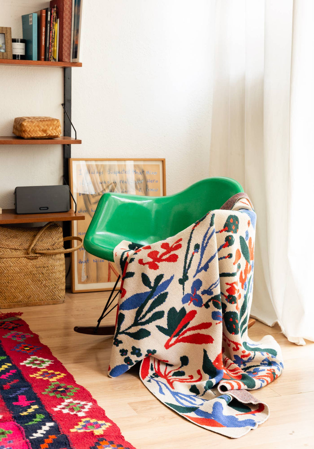 Poppies & Lotus Flax