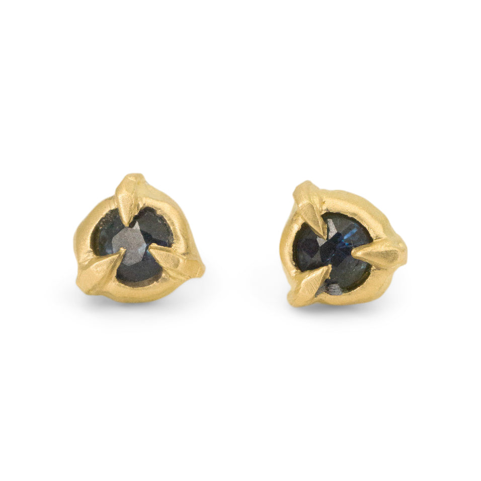 Talon Studs- Blue Sapphire