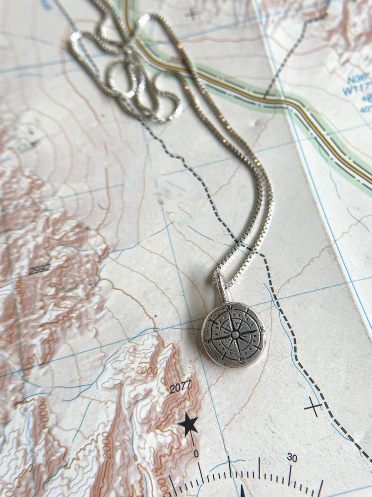 SS Compass Pendant
