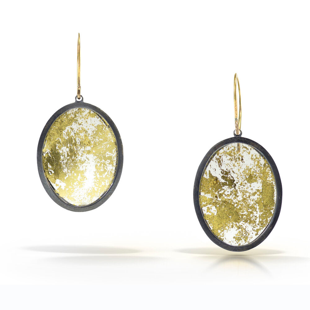 Small Gold Leaf Momento Earrings