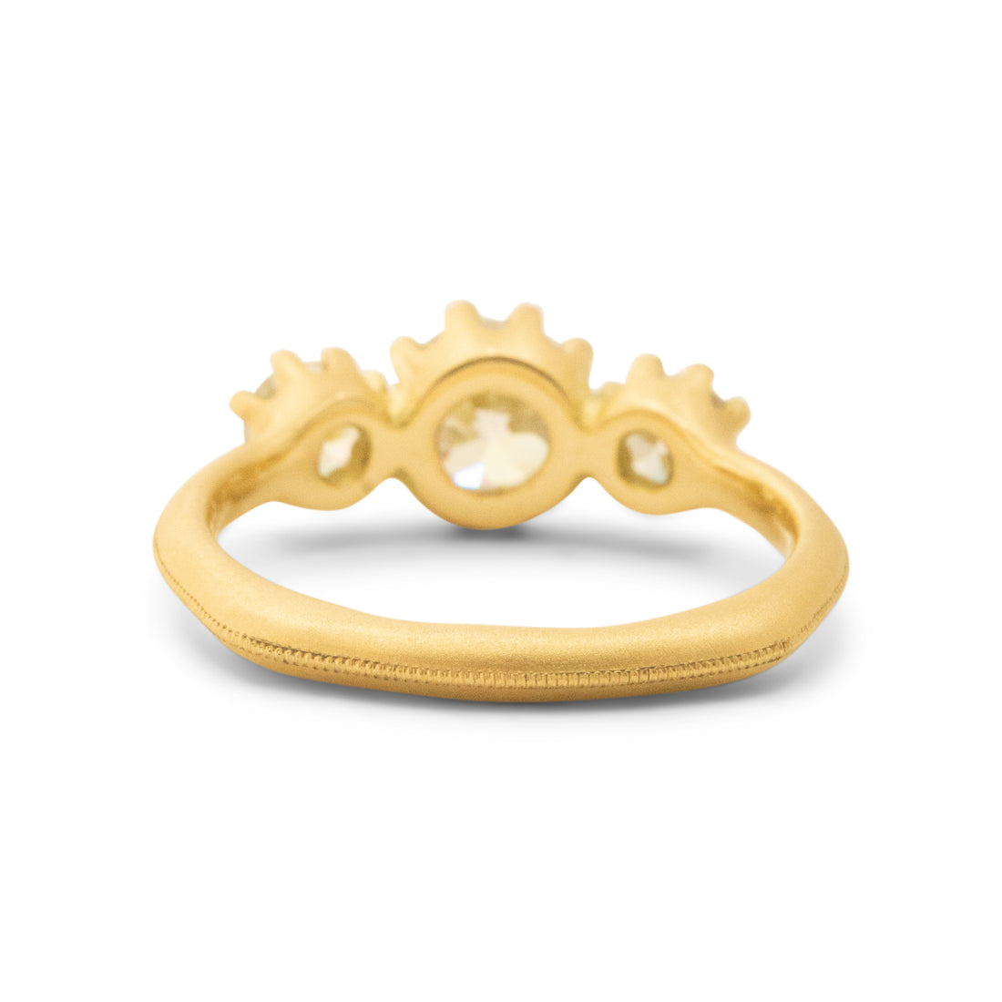 Trio Ring w Milgrain- One of a Kind