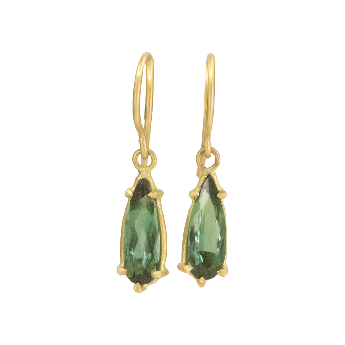 Tourmaline Basket Drop Earrings