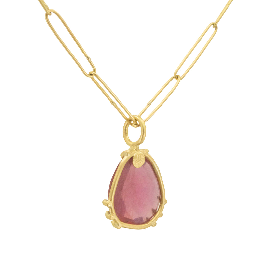 Rosecut Ruby Basket Pendant - One of a Kind