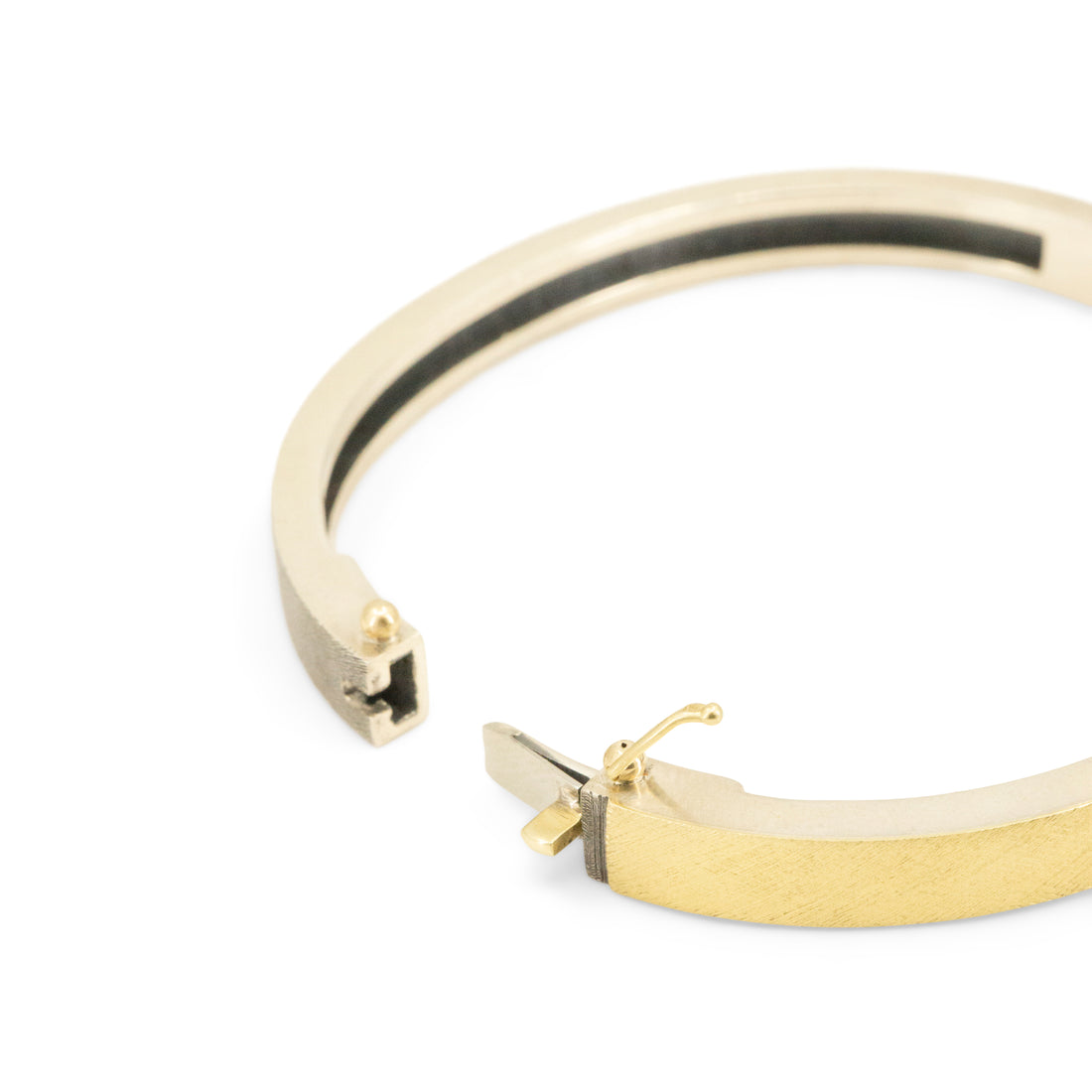 Mixed Metal Valery Diamond Bangle