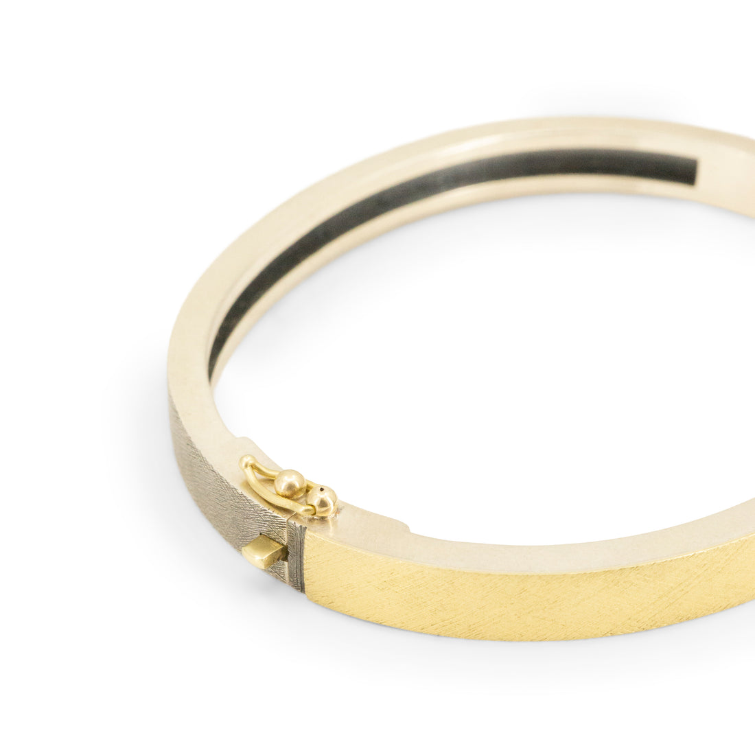 Mixed Metal Valery Diamond Bangle