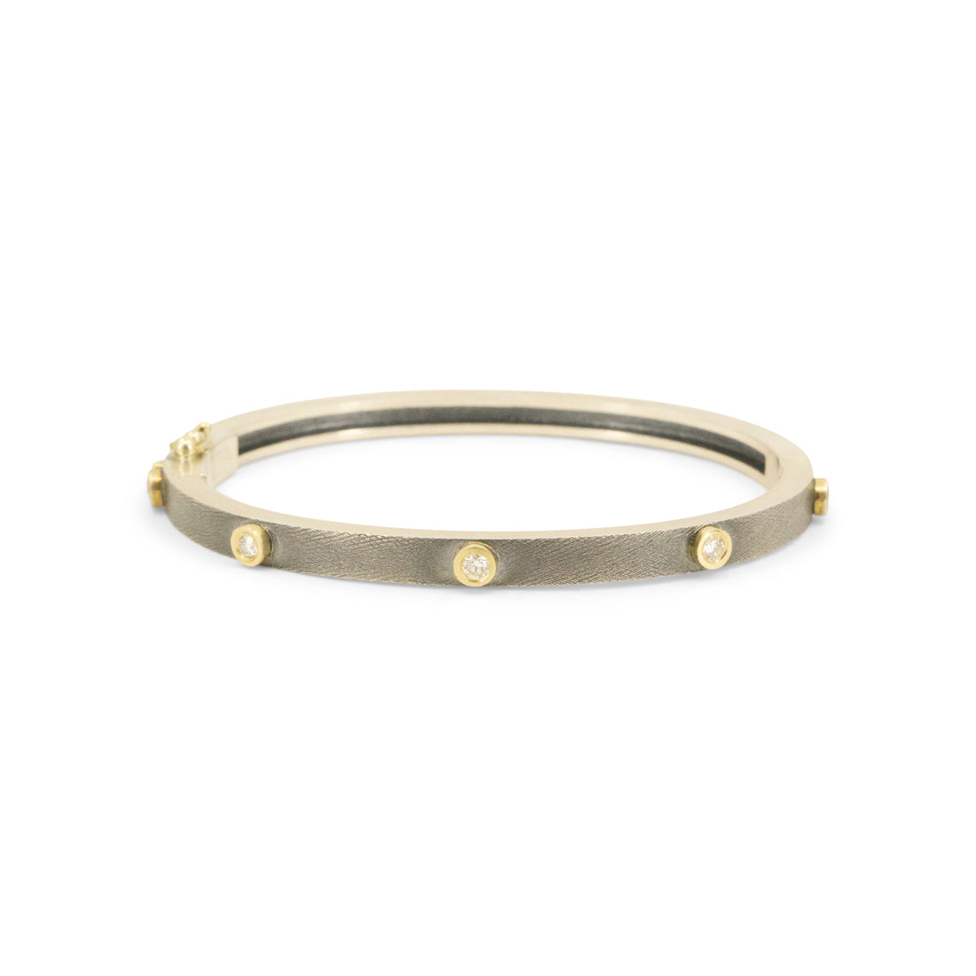Mixed Metal Sophia Diamond Bangle