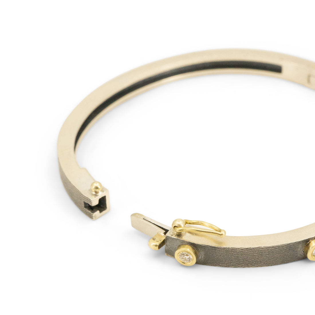 Mixed Metal Sophia Diamond Bangle