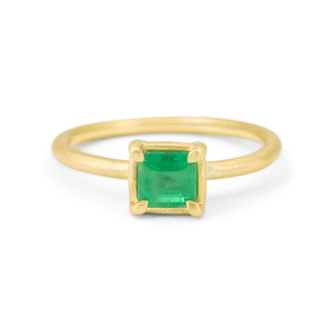 Small Emerald Basket Ring - 0.5ct - One of a Kind
