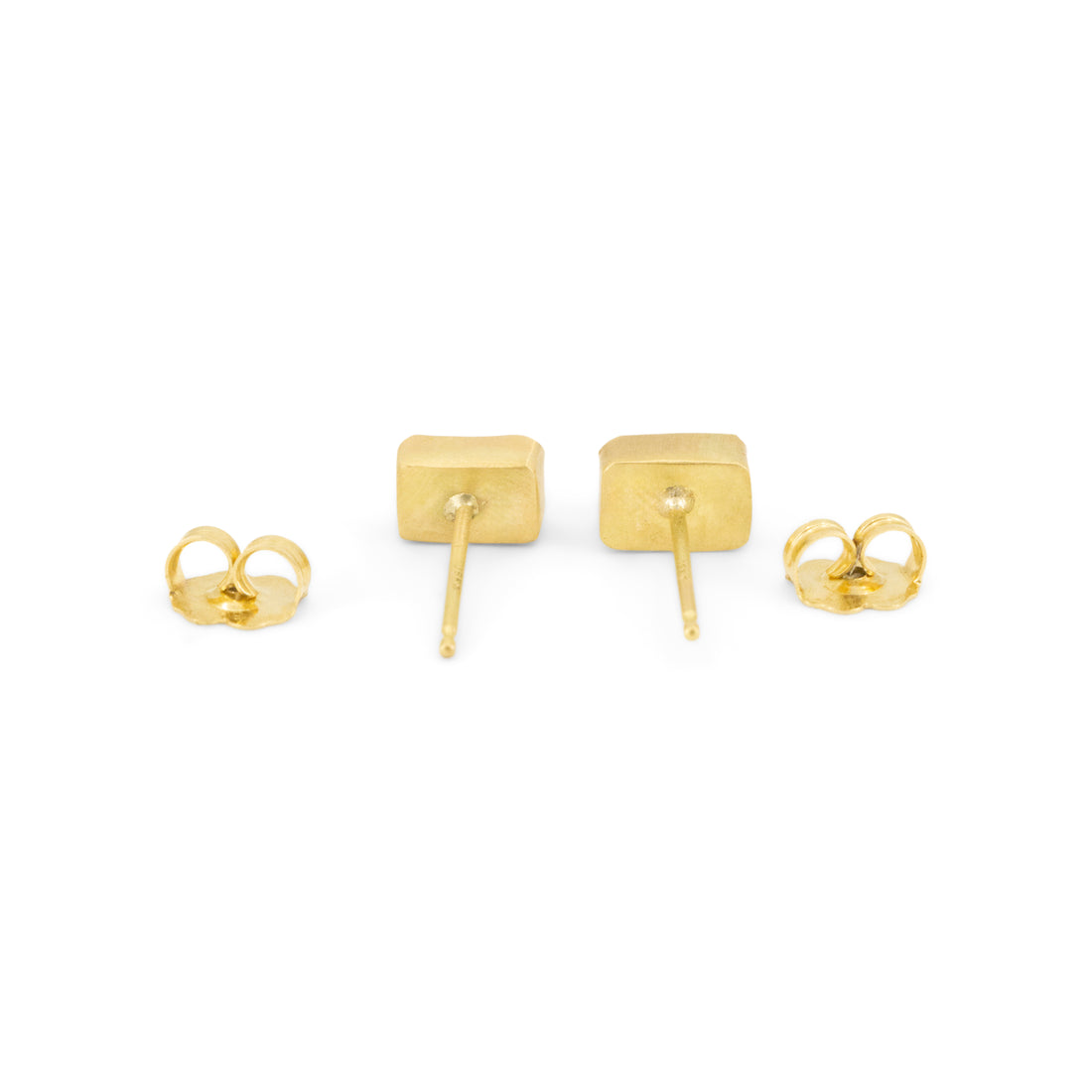 Tourmaline Bezel Studs - 1.18cttw