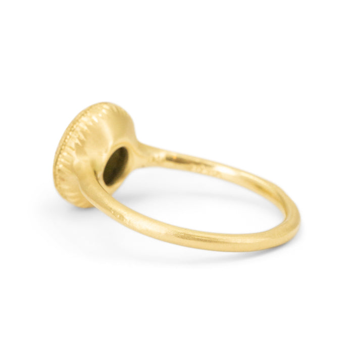 Engraved White Diamond Relic Ring #2 - 0.44ct - One of a Kind