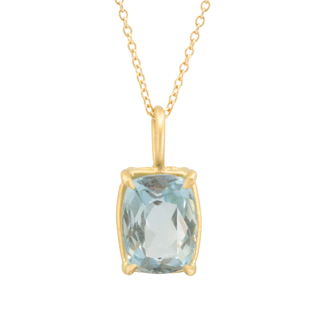 Aquamarine Basket Pendant - 3.28ct - One Of A Kind