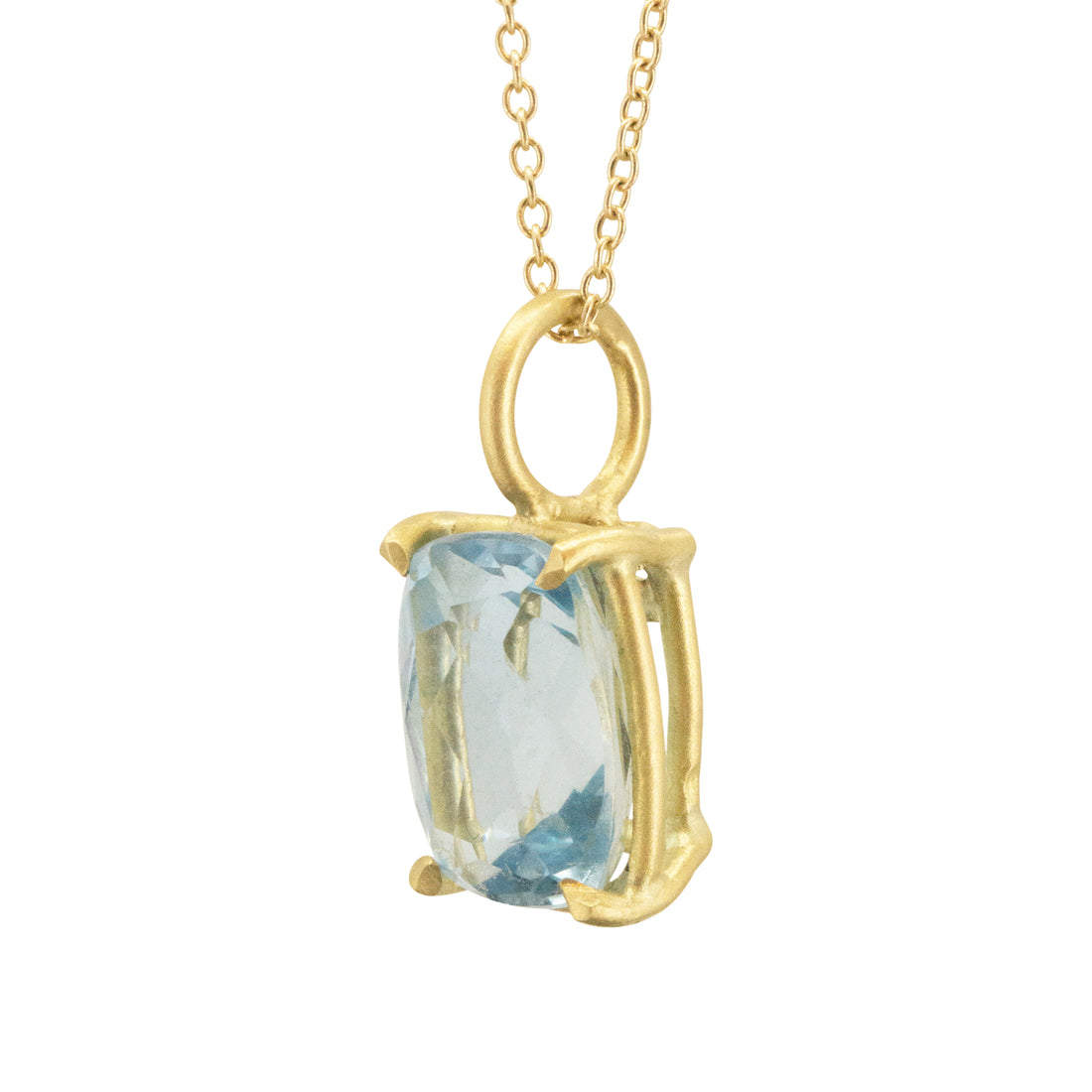 Aquamarine Basket Pendant - 3.28ct - One Of A Kind