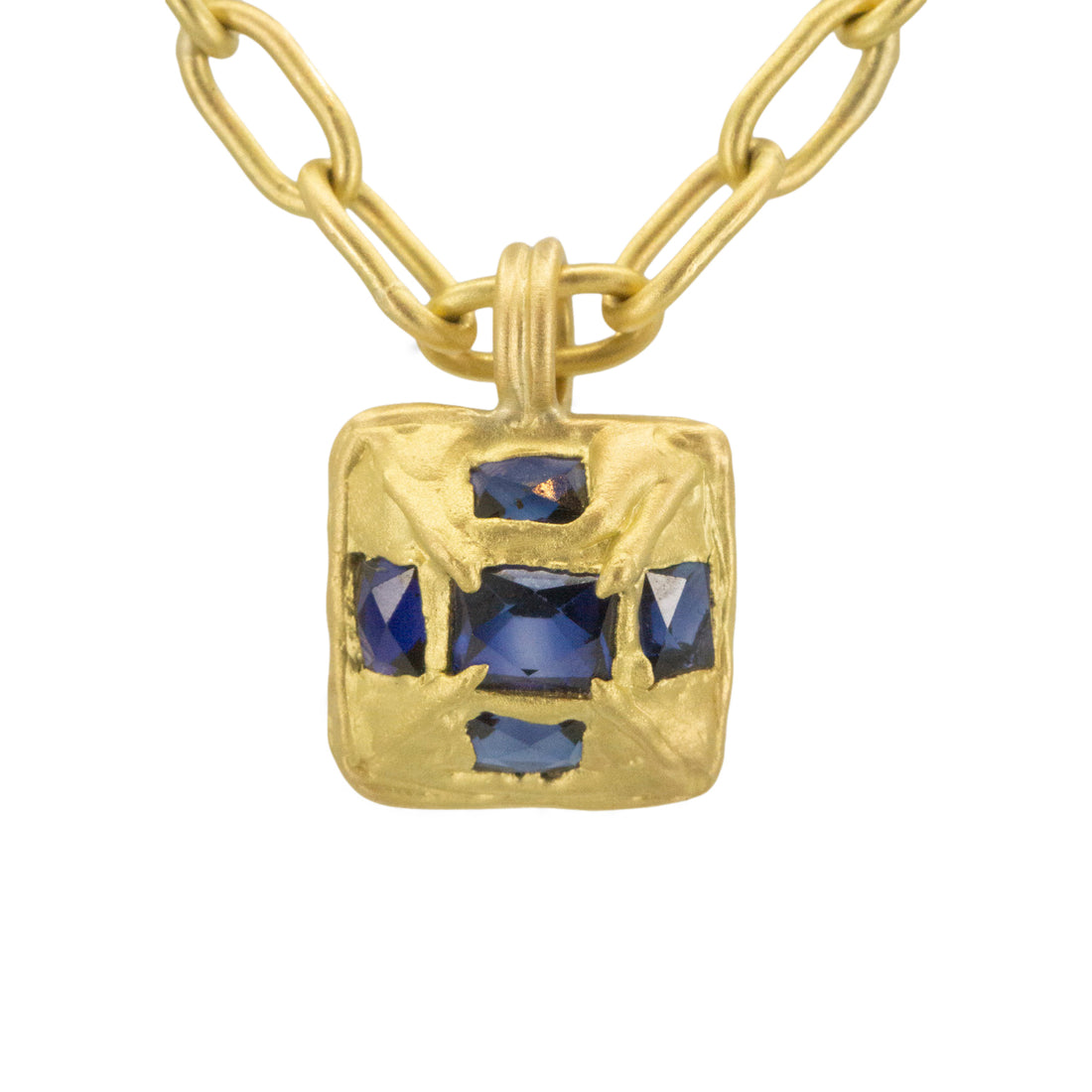 Byzantine Sapphire Pendant Necklace - One of a Kind