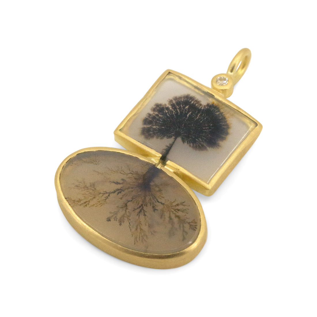 Dendritic Agate Giving Tree Pendant - One of A Kind