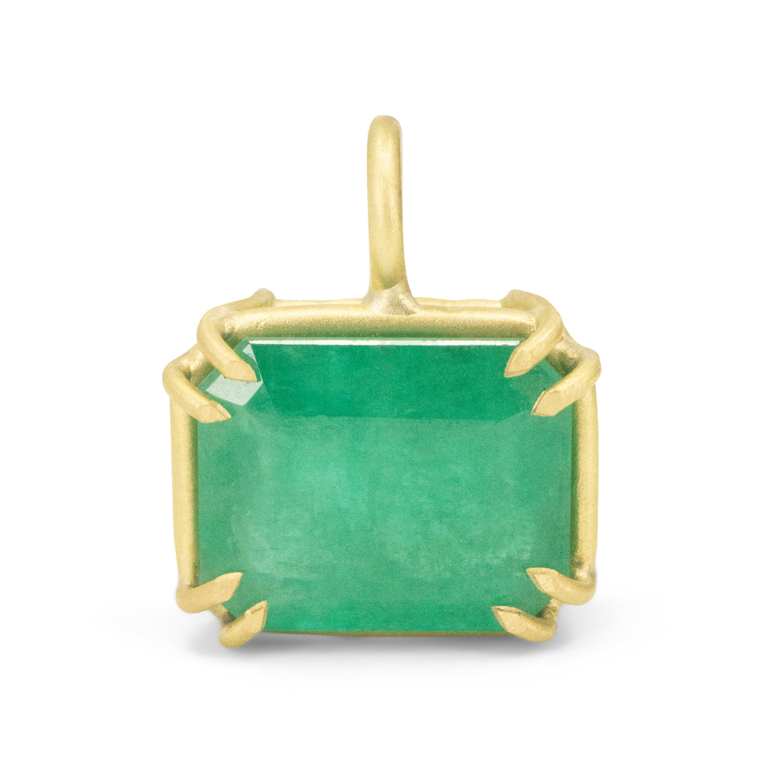 Large Emerald Basket Pendant - 3.91ct - One of A Kind