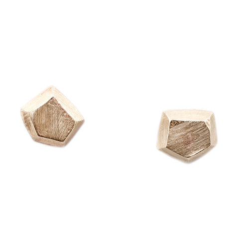 14k Tiny Geo Studs