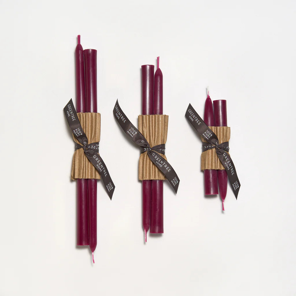 10" Everyday tapers (pair) - wild plum