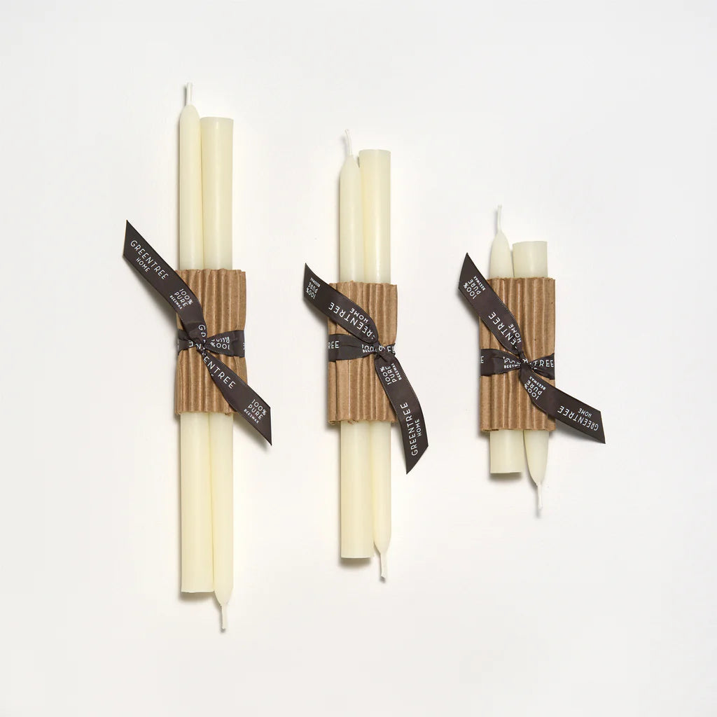 10" Everyday tapers (pair) - Cream