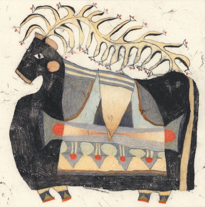 Horse with Wild Mane