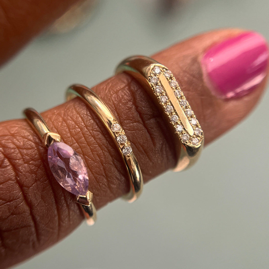14k Nina Amethyst Marquise Ring