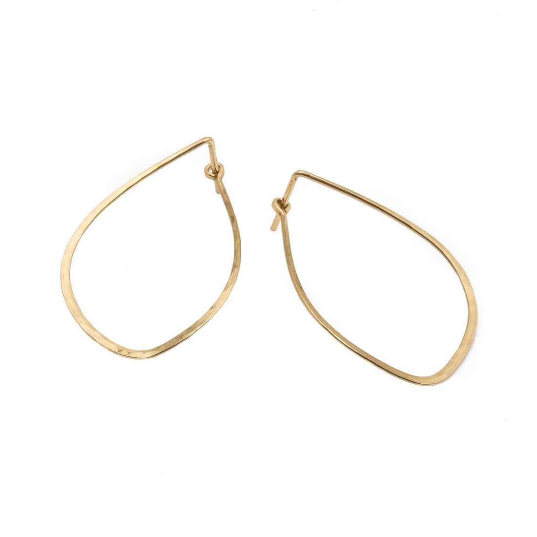 14k Gold Mussel Tension Hoops