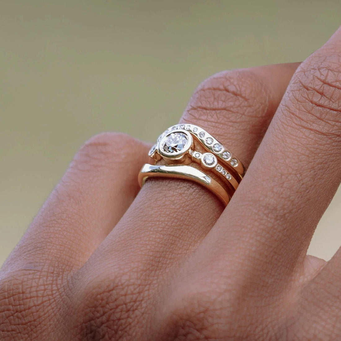 14k Lana Band- White Diamond