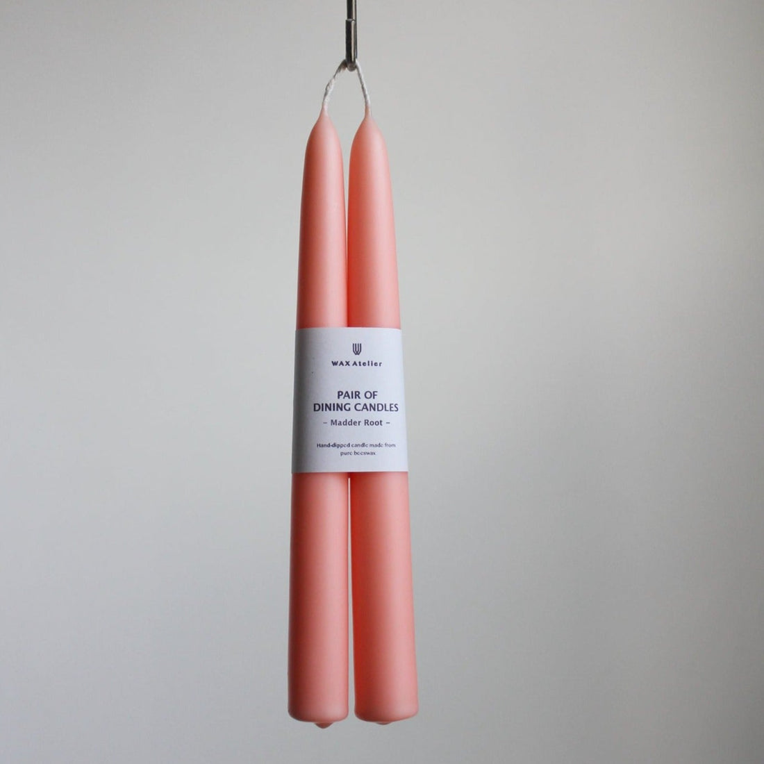 Pair of Dining Candles- Madder Root