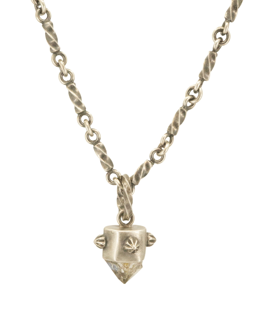 Studded Quartz Pendant