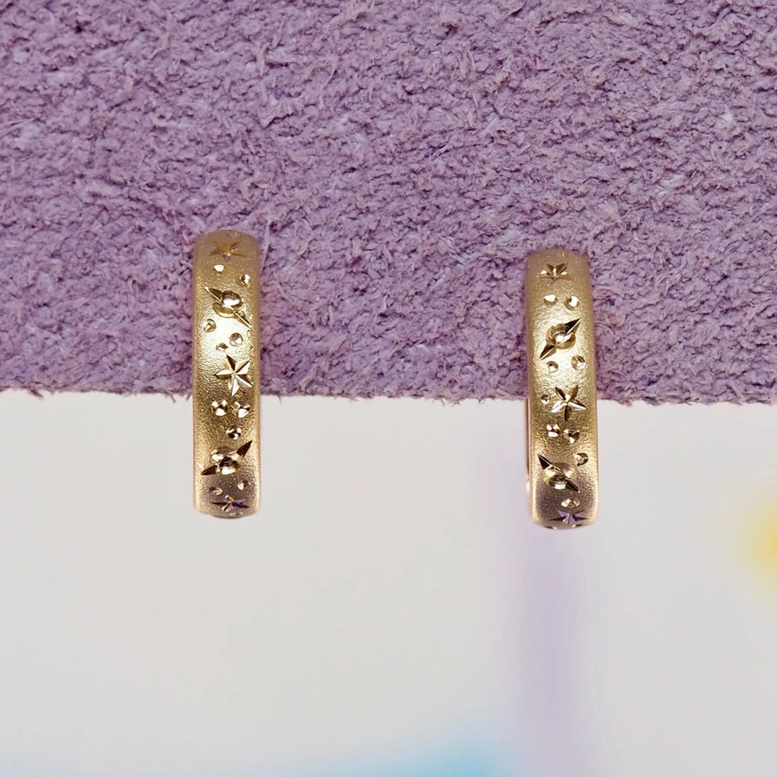 14k Slim Celestial Huggies