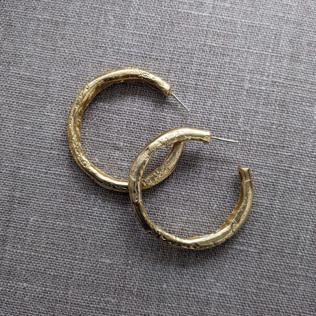 Chunky Reality of Travel Large Hoops