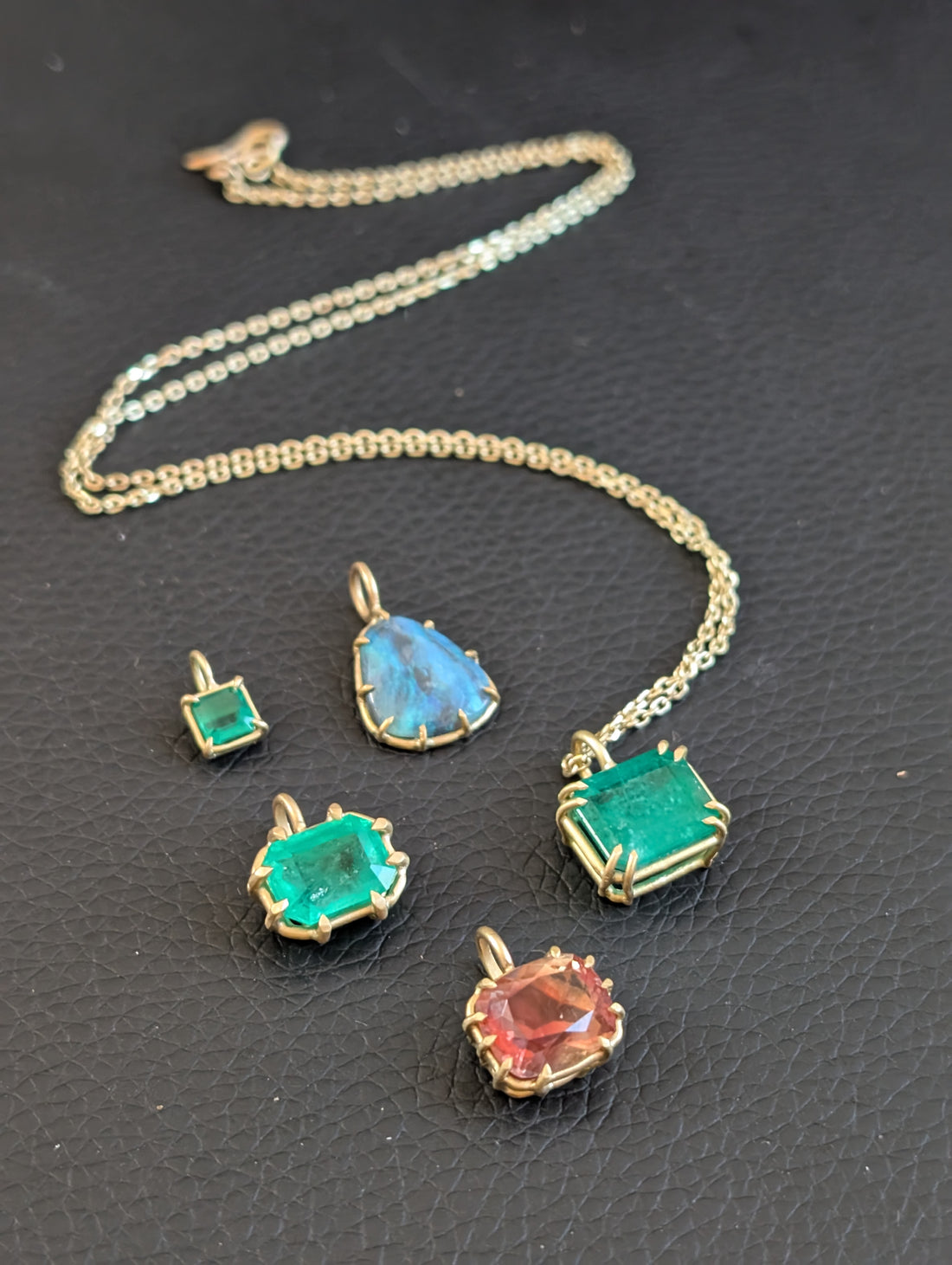 Prong Emerald Basket Pendant - 3.13ct - One Of A Kind