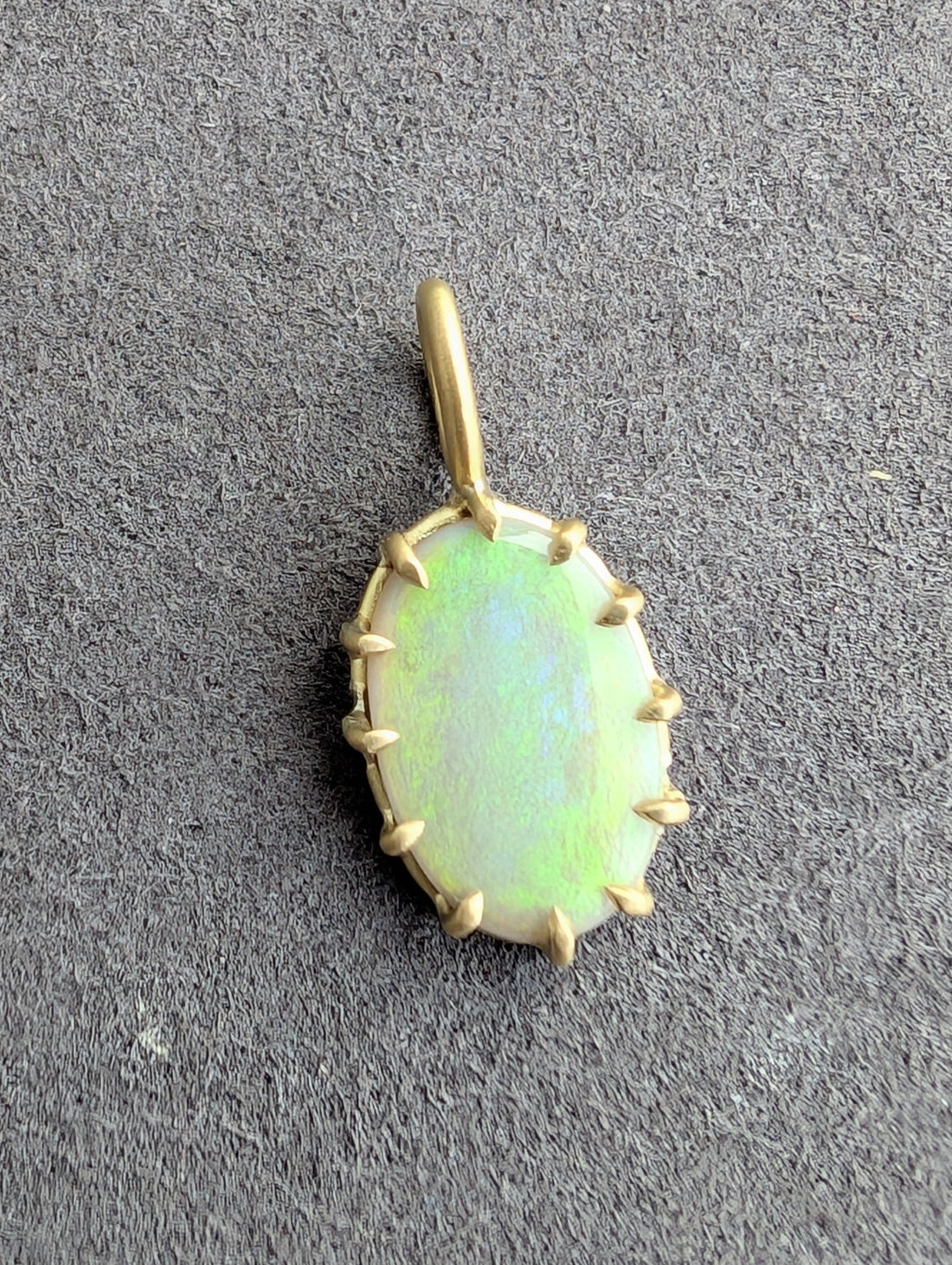 Oval Pastel Australian Opal Pendant
