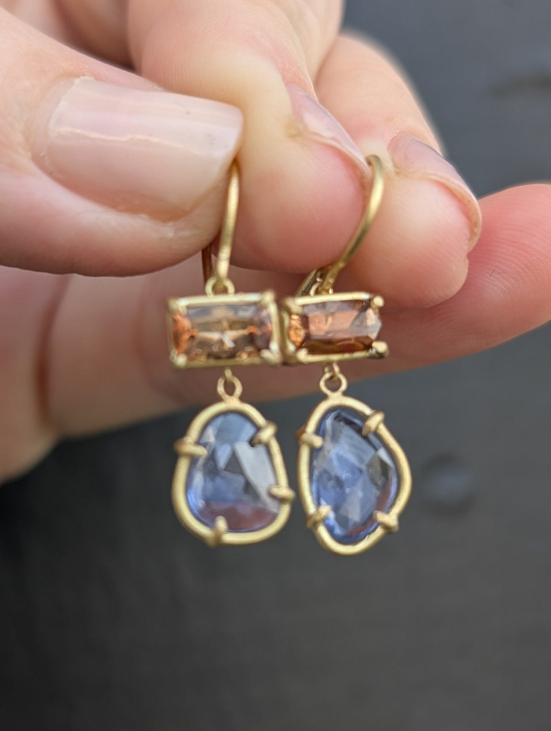 Topaz & Tanzanite Drops