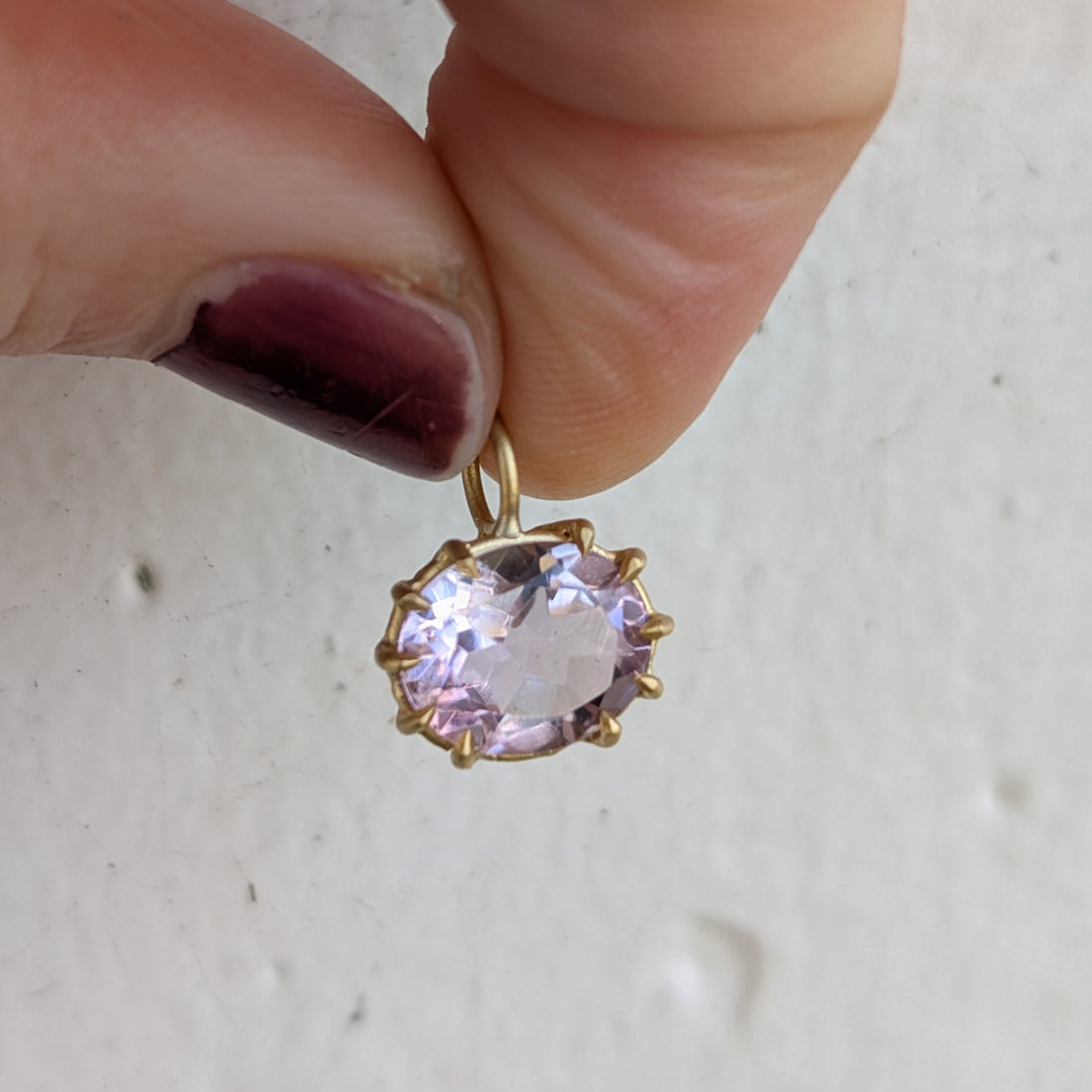 Amethyst Basket Pendant - One of a Kind