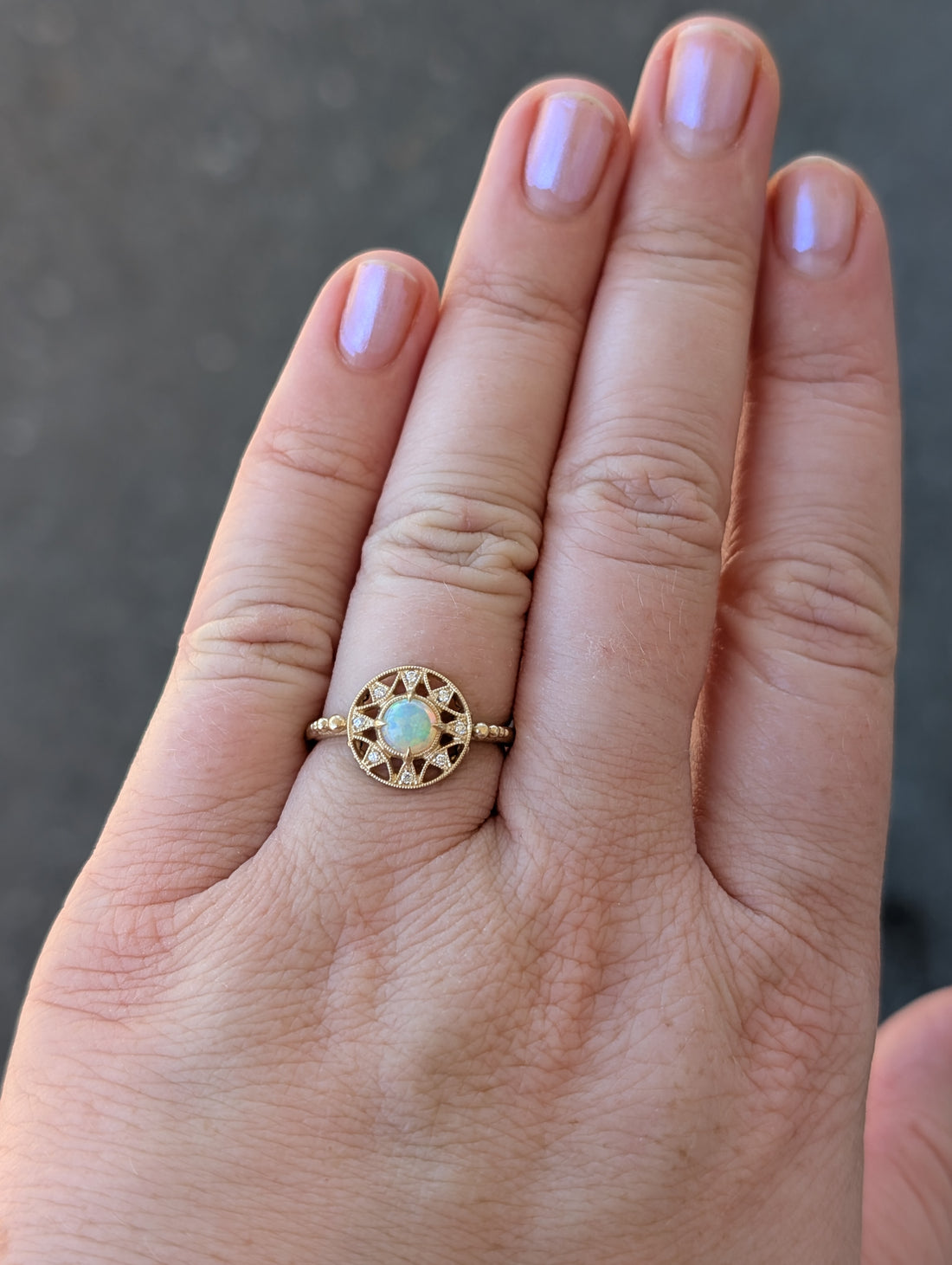 14k Zenith Ring- Opal