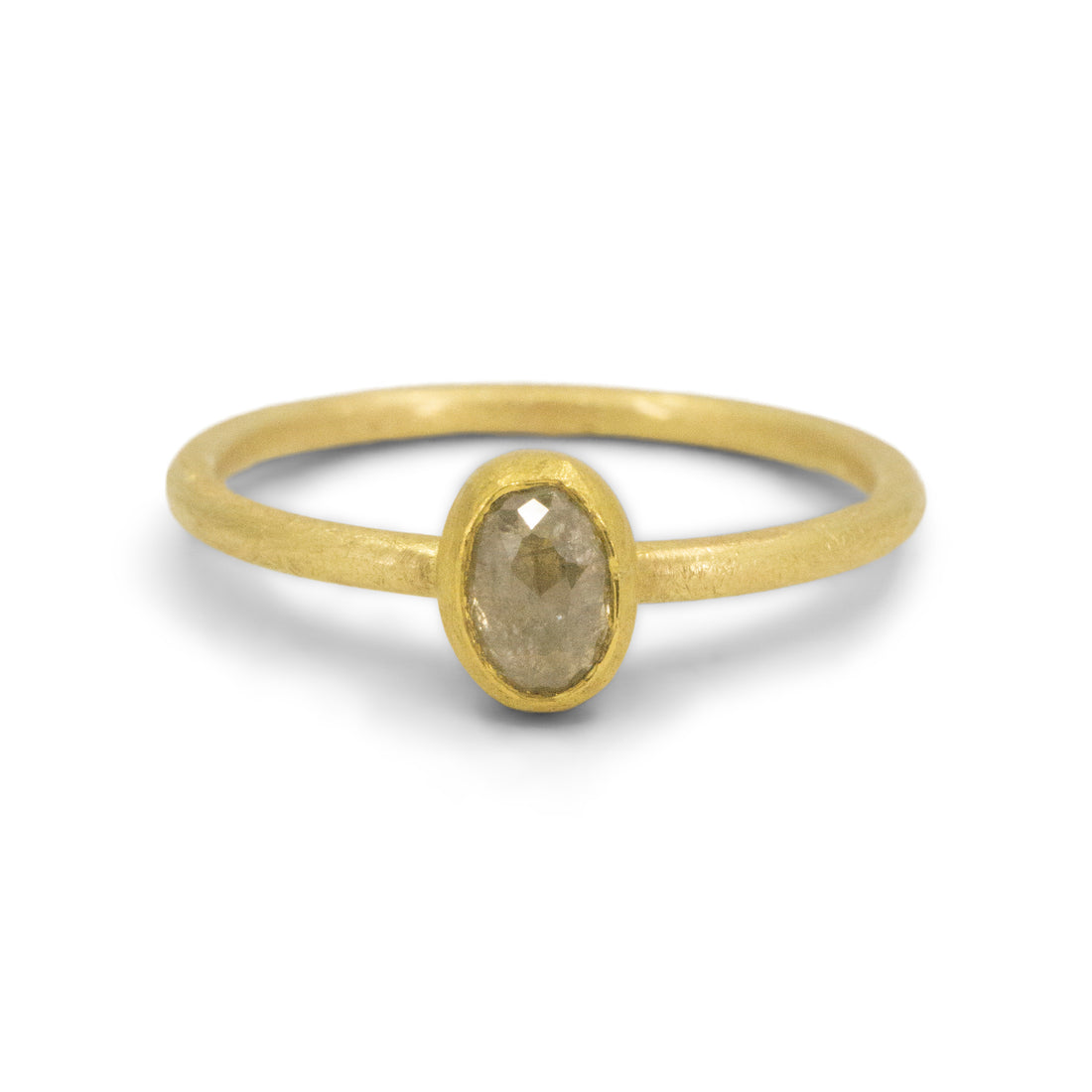 Oval Rosecut Diamond Ring