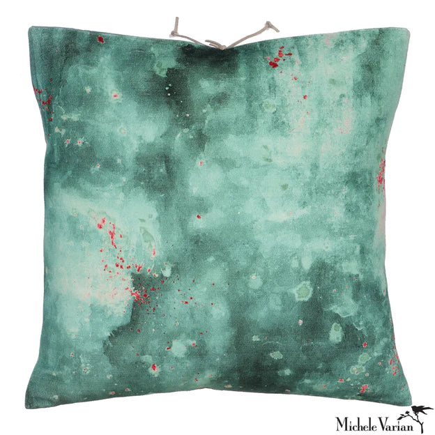 Cloudy Sage Velvet Pillow- 20x20