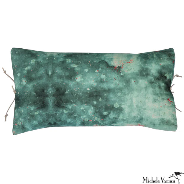 Cloudy Sage Velvet Pillow- 12x22