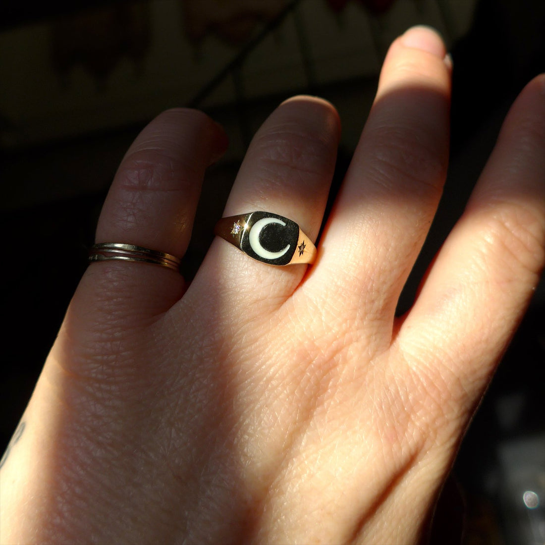 14k Paulo Luna Enameled Ring