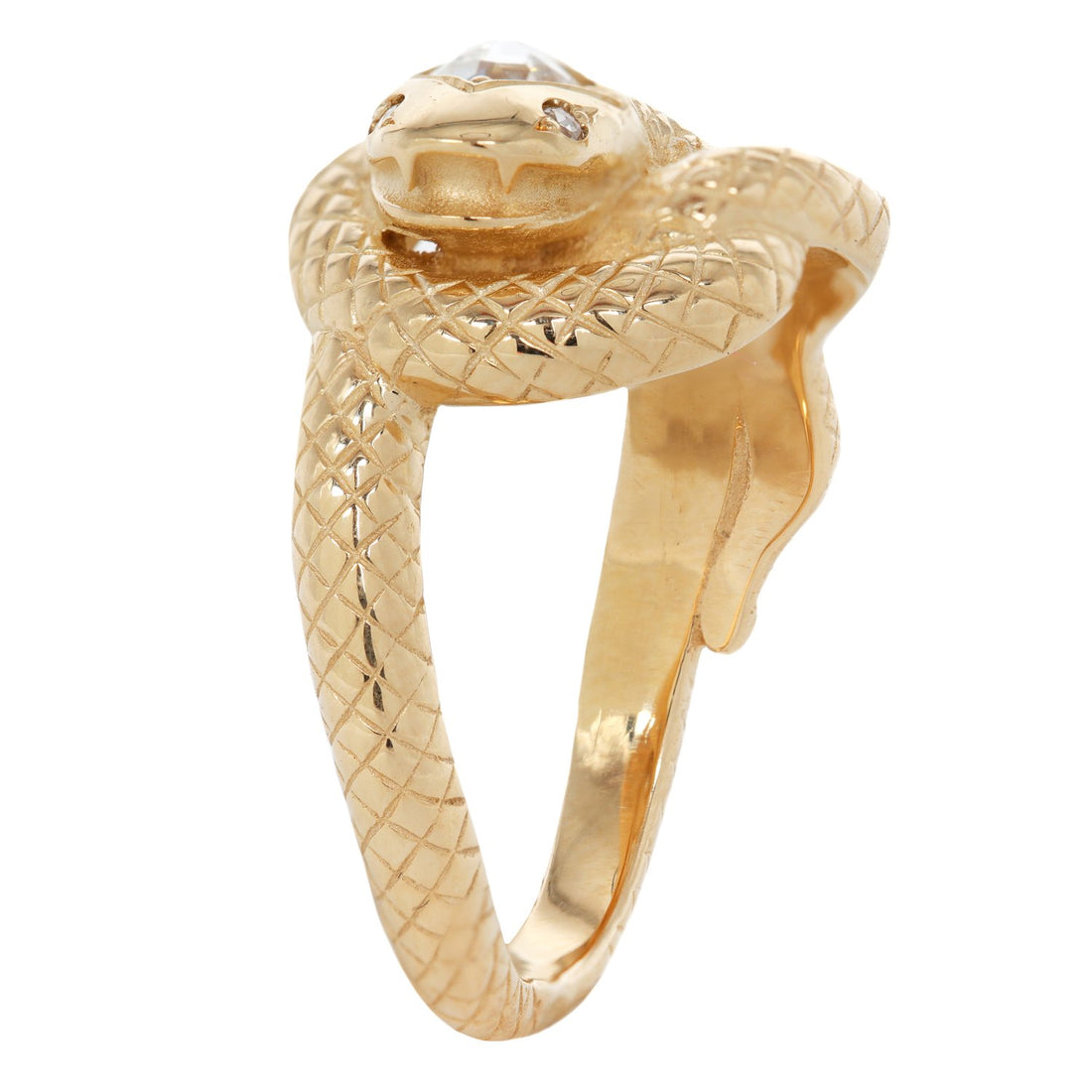 14k Snake Knot Ring with S&P Diamond